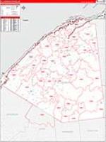 St. Lawrence, Ny Carrier Route Wall Map